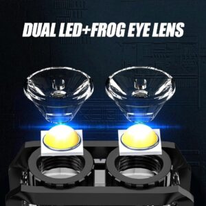 Magnetic Mini EDC Flashlight 1000 Lumens Keychain Flashlights 8 Modes Pocket Flash Light with White Red Blue Lights Small Flashlight for Camping, Running, Emergency, Hiking (Black) - Image 3