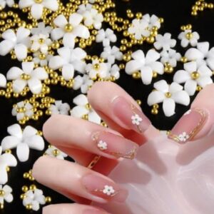 10 PCs Fake Nails False Nails Wearable Nails Stylish Pattern Artificial Nails | Fake Nails For Girls | Artificial Nails For Women with Sticking Dots ( Random Design ) - Image 3