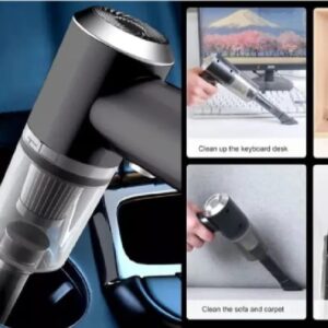 3 In 1 Portable Vacuum Cleaner- Durable Wireless Vacuum -duster Blower Air Pump- High Power Strong Suction Vacuum Cleaner For Home, Laptop, Vehicle Interior Cleaner - Image 4