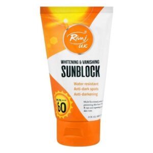 Rivaj Sunblock Whitening & Vanishing SPF60 Ideal for all skin types 150ml - Image 4