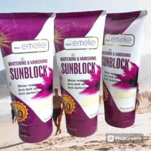 Emelie Whitening & Vanishing Sunblock SPF60 (150ml) - Image 3