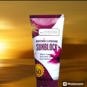 Emelie Whitening & Vanishing Sunblock SPF60 (150ml) - Image 2