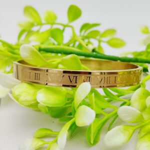 Adjustable Imported Cartier Roman Numeral Gold Bracelet | Best Quality Artificial Bracelet For Girls & Women | Bracelet For Every Occasion | Elegant Design ? - Image 2