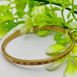 Adjustable Cartier Roman Numeral Adjustable Imported Gold Bracelet | Best Quality Artificial Bracelet For Girls & Women | Bracelet For Every Occasion | Elegant Design ? - Image 2