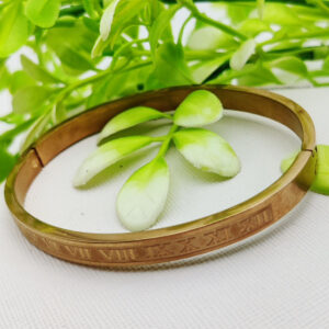 Adjustable Roman Numeral Bracelet - Adjustable and Imported Cartier Gold Bracelets | Best Quality Artificial Bracelet For Girls & Women | Bracelet For Every Occasion | Elegant Design - Image 1