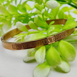 Adjustable Roman Numeral Bracelet - Adjustable and Imported Cartier Gold Bracelets | Best Quality Artificial Bracelet For Girls & Women | Bracelet For Every Occasion | Elegant Design - Image 2