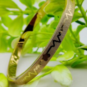Adjustable Premium Heartbeat-Engraved Adjustable Cartier-Inspired Gold Bracelets | Best Quality Artificial Bracelet For Girls & Women | Bracelet For Every Occasion | Elegant Design ? - Image 3