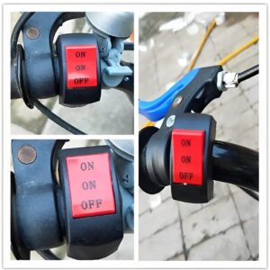On/Off Handlebar Switch for Motorcycle Universal switch for bike, Extra external on off button - Image 2