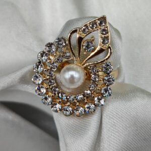 1 Piece Imported Radiant Crystal Blossom Ring ? Unmatched Elegance in Every Detail ?? | Luxurious Design Ring | Adjustable Ring | Ring For Girls & Women - Image 2