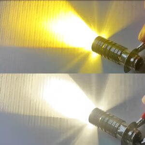 Bike LED Headlight Bulb - Motorcycle Fog light - Super bright With 2 functions white/yellow - Image 3