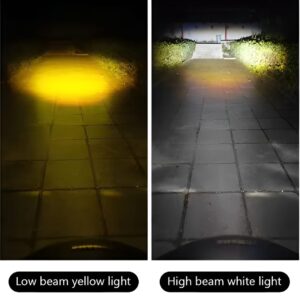 Bike LED Headlight Bulb - Motorcycle Fog light - Super bright With 2 functions white/yellow - Image 1