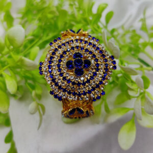 Imported Royal Ruby Crystal Golden Bracelet ? Bold and Radiant Elegance Adjustable Bracelet ? Best Quality Artificial Bracelet For Girls & Women | Bracelet For Every Occasion | Elegant Design - Random Color - Image 1