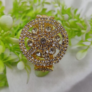 Imported Radiant Crystal Golden Wheel Bracelet ? Adjustable Bracelet ? Best Quality Artificial Bracelet For Girls & Women | Bracelet For Every Occasion?- Random Color - Image 1