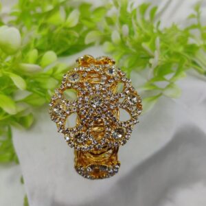 Imported Golden Lace Crystal Bracelet | Royal Ruby Elegance Bracelet | Royal Sapphire Glam Bracelet - Adjustable Bracelet ? Best Quality Artificial Bracelet For Girls & Women ( Random Color ) - Image 1