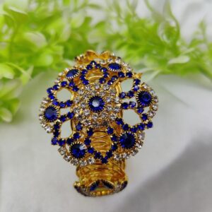 Imported Golden Lace Crystal Bracelet | Royal Ruby Elegance Bracelet | Royal Sapphire Glam Bracelet - Adjustable Bracelet ? Best Quality Artificial Bracelet For Girls & Women ( Random Color ) - Image 2