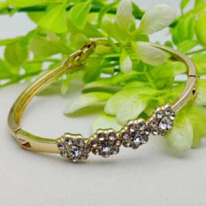 Sparkling Floral Adjustable Bracelet | Best Quality Artificial Bracelet For Girls & Women | Imported Elegance for Every Occasion | Elegant Design - Image 1