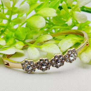 Sparkling Floral Adjustable Bracelet | Best Quality Artificial Bracelet For Girls & Women | Imported Elegance for Every Occasion | Elegant Design - Image 2