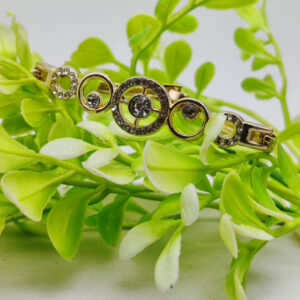 Radiant Adjustable Circle Crystal Bracelet - Imported Elegance | Best Quality Artificial Bracelet For Girls & Women | for Every Occasion - Image 2