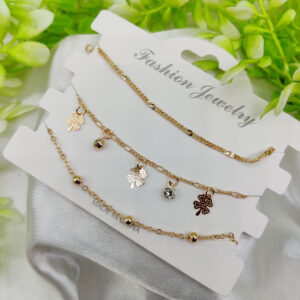 Imported Triple-Layered Adjustable Bracelet Set | Best Quality Artificial Bracelet For Girls & Women | Bracelet For Every Occasion | Elegant Design - Image 5