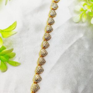 1 Piece Imported Exquisite Adjustable Heart Crystal Bracelet ? Imported Elegance | Best Quality Artificial Bracelet For Girls & Women | Bracelet For Every Occasion | Elegant Design - Image 1