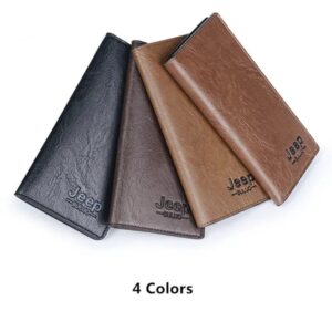 JEEP BULUO Brand Wallet Clutch Carteira Masculina Men Leather Men Wallets Business Brand Card Holder Purse | Men's Wallet - Image 1