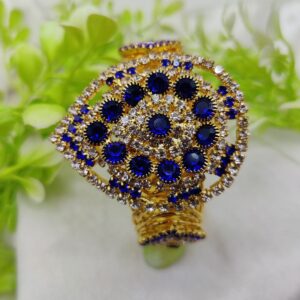 Imported Royal Sapphire Glam Bracelet | Golden Sapphire Elegance Bracelet | Adjustable Bracelet ? Best Quality Artificial Bracelet For Girls & Women ( Random Color ) - Image 1