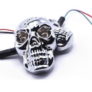 Universal Skull Head LED Turn Signal Indicators ? Set of 2/4 for Motorcycles 125cc and 70cc all bikes - Image 2