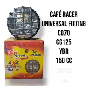 Cafe racer headlight for 70cc and 125cc bikes Simple to set up Headlight for bikes - Image 2
