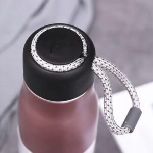 Stainless Steel Insulated Vacuum Water Bottle 550ml, Cola Shape, Leak Proof, with Strong Rope Cap | Hot & Cold Portable Thermos Water Bottle Thermo Mug Stainless Steel Vacuum Flask Mug Insulation Cup (Random Color) - Image 2