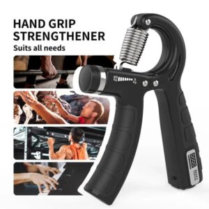 Adjustable Exerciser Hand Gripper With Counter Strengthener Adjustable Resistance Wrist Strengthener Forearm Gripper Hand Workout Squeezer Grip Strength Trainer(Random color) - Image 3