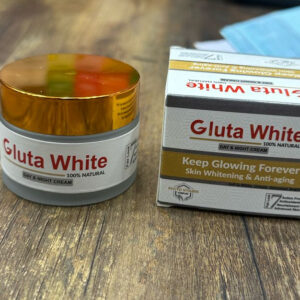 Gluta White Extreme Stronger Light Up And Anti-Aging Day & Night Cream | 50gram - Image 1