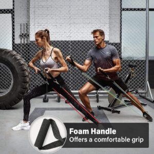 11 Piece Power Resistance Band Set Strength Training Yoga Sports Fitness Band Equipment for Men and Women - Image 4