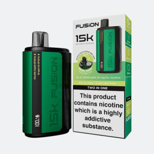 Fusion 2 IN 1 Original Disposable Dual Flavor Vape 15000 Puffs 20mg | Rechargeable | Premium Display With Sleek Design - Image 3