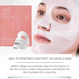 01 Pc Bio-Collagen Real Deep Mask, Hydrating Over Night, Facial Sheet Mask, Pore Minimising, Firming, Collagen Mask, Hydrating Overnight Skin Care Mask - 34gram - Image 1