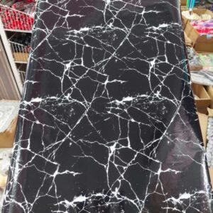 Self-Adhesive Kitchen Marble Sheet- Waterproof Heat Resistant Sheet for Living Room, Bathroom, Kitchen Countertops, Wall ? Anti Oil And Heat Resistant Wallpaper Black Sheet ( 60 x 200 Cm ) - Image 4