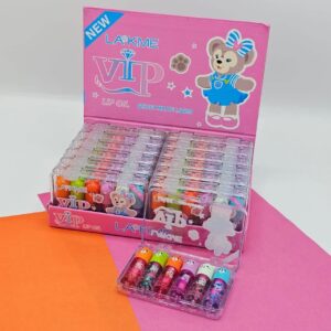 6 Pcs Cute Bear Changing Lip Gloss Set Moisturizing Magic Tint Liquid Lipstick | Royal Lipstics (Random Color) - Image 4