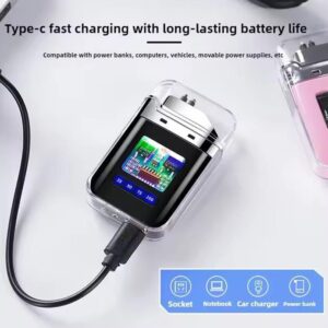 Electric Lighter - Charging Lighter Creative Personality - Cigarette Lighter | Electric Rechargeable Cigarette Lighter ( Random Color ) - Image 4