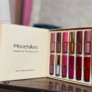 12 Pcs Mocallure Transparent Clear Lip Gloss | High Pigment Lipgloss Set | Best Quality Lipgloss Set - Image 2