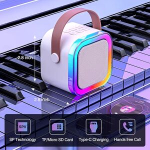 Portable Bluetooth Karaoke Speaker with RGB Lights & Controllable Battery ? Mini Loud Speaker for Kids, Girls, and Boys | Perfect Gift for Family Parties and Karaoke Fun ( Without Mic ) - Image 2