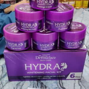 Derma Face Hydra Whitening Facial Kit 6 steps Whitening And Glowing Facial Kit 300ml - Image 3