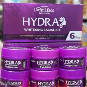 Derma Face Hydra Whitening Facial Kit 6 steps Whitening And Glowing Facial Kit 300ml - Image 4