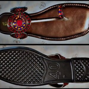 Kolhapuri Slipper Design No. 25-80 ? Elegant Brown Handcrafted Footwear (With Box ) - Image 1
