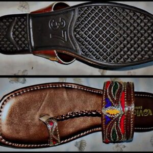 Kolhapuri Slipper Design No. 25-81 ? Timeless Brown Traditional Footwear (With Box ) - Image 1