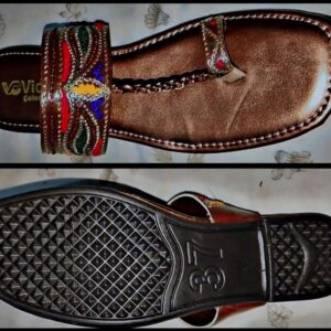 Kolhapuri Slipper Design No. 25-81 ? Timeless Brown Traditional Footwear (With Box ) - Image 2