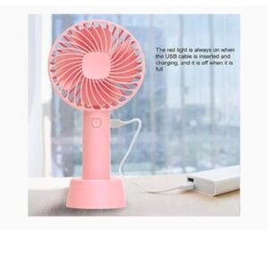 Portable USB Rechargeable Fan | Handheld 3 Speed Strong Wind Electric Small Mini Cooling Fan (random color) - Image 5