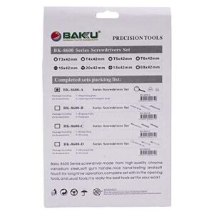 Baku 11 Pcs BK- 8600 Stainless Steel Precision Screwdriver Tool Kit Set For Mobile Laptop Repairing - Image 5