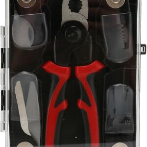 5 in 1 Portable Tool Steel Wire Cutters, 5 Replaceable Heads, Anti Slip TPR Handle, Combination Pliers for Leather Plastic Thin Metal Cutting, Bending, Trimming - Image 2