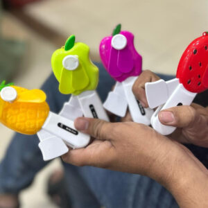 Baby Fan Toy Creative Safe Eco-friendly Baby Fan Toy | Toddler Toys Two Fan Blade Portable Non Electronic Mini Fan (random design) - Image 4