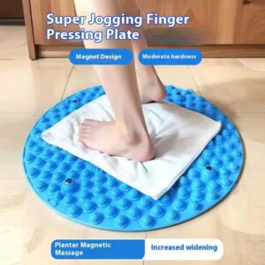 Circular jogging finger press board, foot massage foot pad, adult toe press board, meridian through soft silicone pedal board (Blue) - Image 3