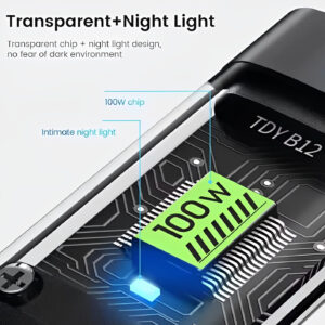 Gamen 3 in 1 Fast Charging Cable | 100W Fast Charging Cable Multi Charger Cable Nylon Braided Multiple USB Universal 3 In 1 Charging Cord Adapter With Type-C Micro BYJ ( With Box ) - Image 4